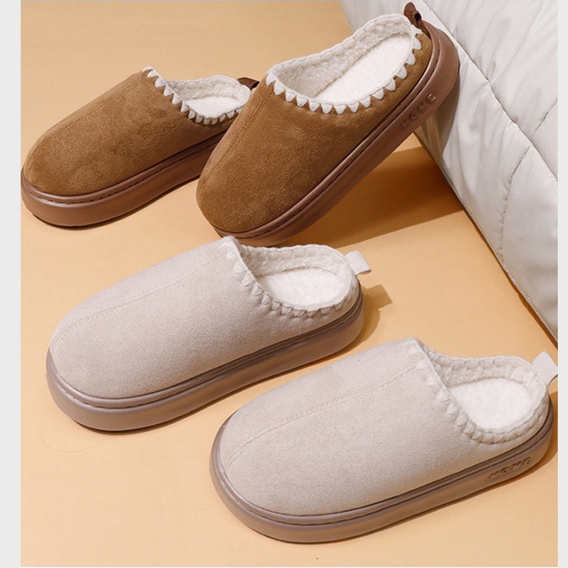 Men'S Shoes Grip - รองเท้าแตะบ้านผู้หญิง ฤดูหนาว อุ่น ขนปุย นุ่ม สวมใส่ในบ้าน