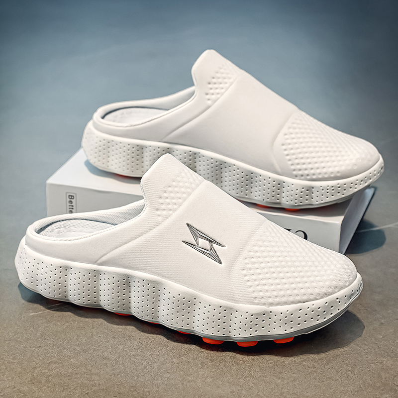 Men'S Shoes Grip - รองเท้าลำลองแบบสวมขนาดใหญ่ พื้นหนา รองรับแรงกระแทกได้หลากหลาย รองเท้าผู้ชาย ใส่ง่าย รองเท้าที่สวมใส่สบาย