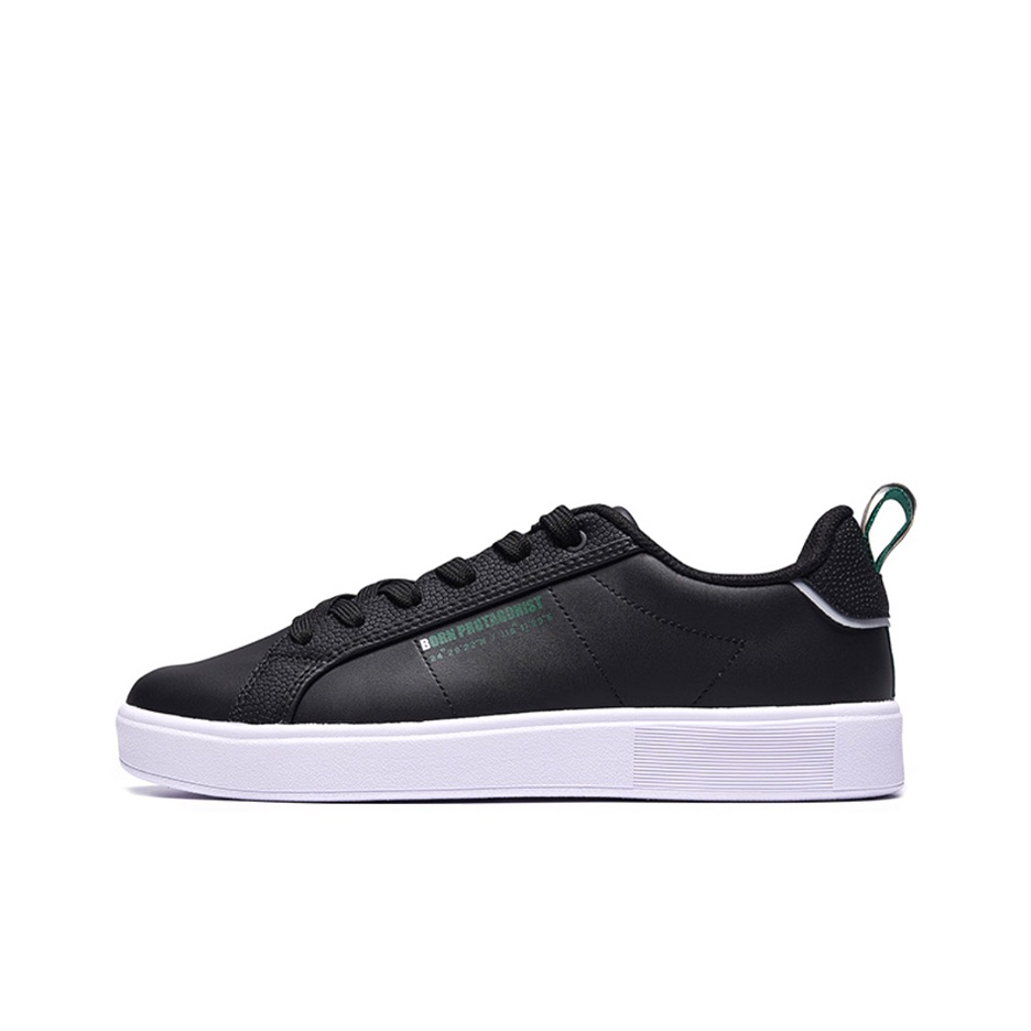 Men'S Xtep Shoes - รองเท้าสเก็ตบอร์ดหุ้มข้อต่ำ XTEP สำหรับผู้ชาย สีดำ รุ่น 979119316755