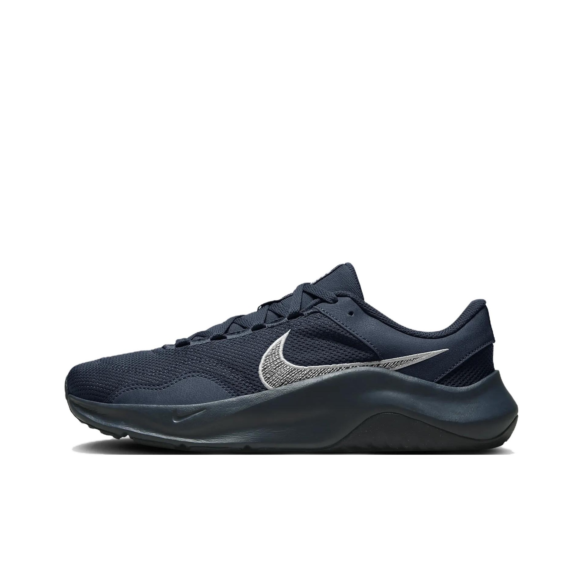 Men Shoes Essentials - ไนกี้ เลเจนด์ เอสเซนเชล 3 รองเท้าวิ่งผู้ชายแบบหุ้มข้อต่ำ สีฟ้า