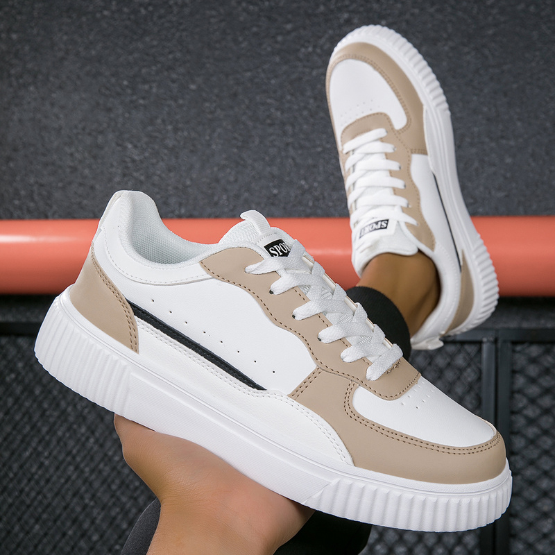 Men'S Shoes Casual Sneakers - รองเท้าผ้าใบยูนิเซ็กส์ รองเท้าลำลองทุกฤดูกาล สำหรับผู้หญิงและผู้ชาย รองเท้าพื้นหนาแบบคลาสสิก ผูกเชือก น้ำหนักเบา