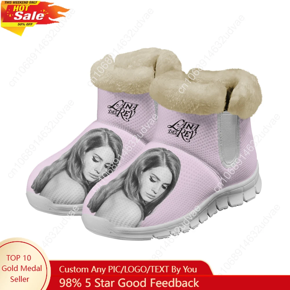 Men'S Shoes Casual Sneakers - รองเท้าบูทตุ๊กตา Lana Del Rey สำหรับผู้ชายและผู้หญิง รองเท้าผ้าใบกันหนาว