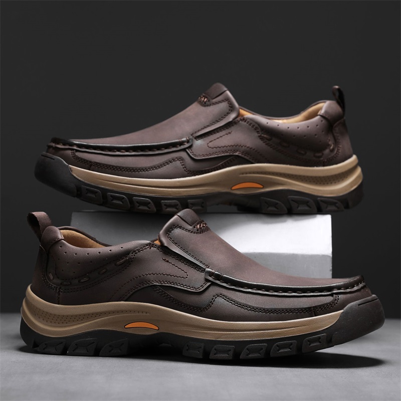 Men'S Shoes Quality Brands - รองเท้าผู้ชายแบรนด์ดัง คุณภาพสูง หนังแท้ รองเท้าลำลองผู้ชาย สวมใส่สบาย รองเท้าทำงานผู้ชาย