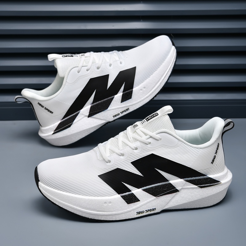 Men'S Shoes Grip - รองเท้าวิ่งผู้ชาย น้ำหนักเบาและมีสไตล์ พร้อมการยึดเกาะที่ดีเยี่ยม ซับในที่นุ่มสบาย เหมาะสำหรับกีฬาฤดูใบไม้ร่วงและฤดูหนาว การวิ่งในร่มและกลางแจ้ง