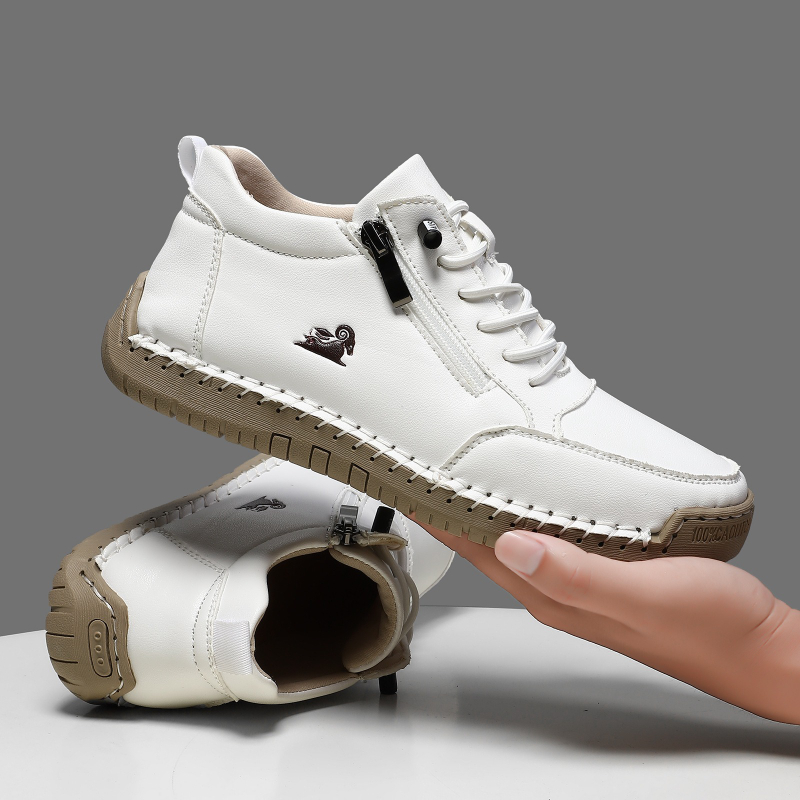 Men'S Shoes Casual Sneakers - รองเท้าผ้าใบสตรีรองเท้าหนังทำมือรองเท้าลำลองรองเท้ากีฬากลางแจ้งสำหรับผู้ชายรองเท้าหนังกันลื่นแบบคลาสสิคซาปาโตส เด มูเฮร์