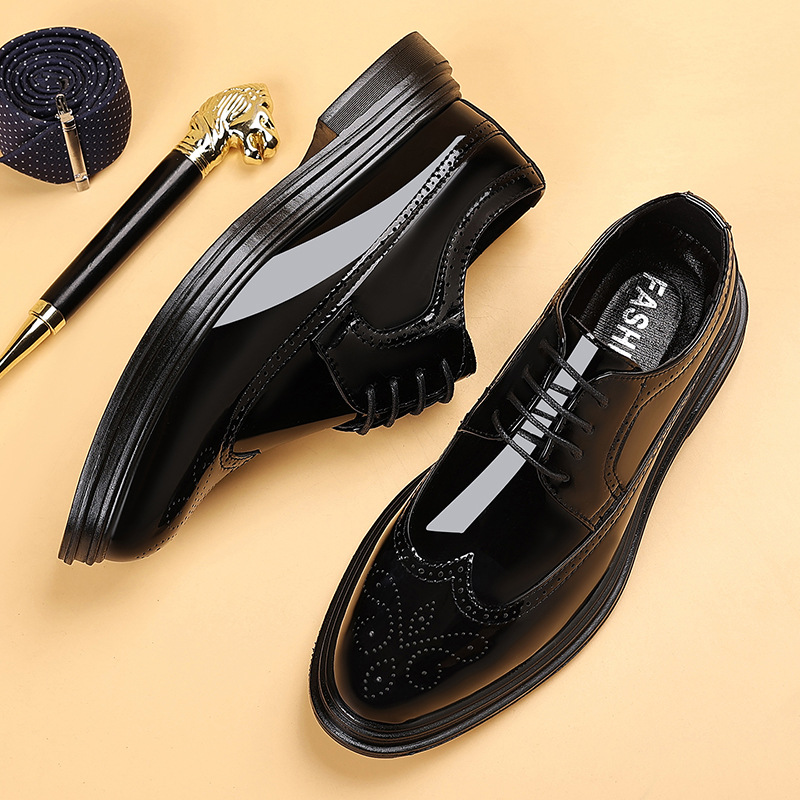 รองเท้าหนังแก้วผู้ชายแบบ Brogu - Men Shoes Oxford บทวิจารณ์และราคา