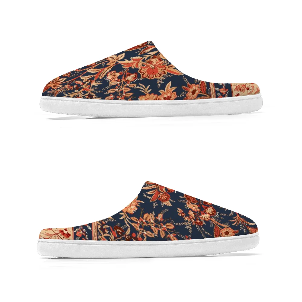 รองเท้าแตะผ้าฝ้ายลายดอกไม้สีแด - Men'S Shoes Quality บทวิจารณ์และราคา