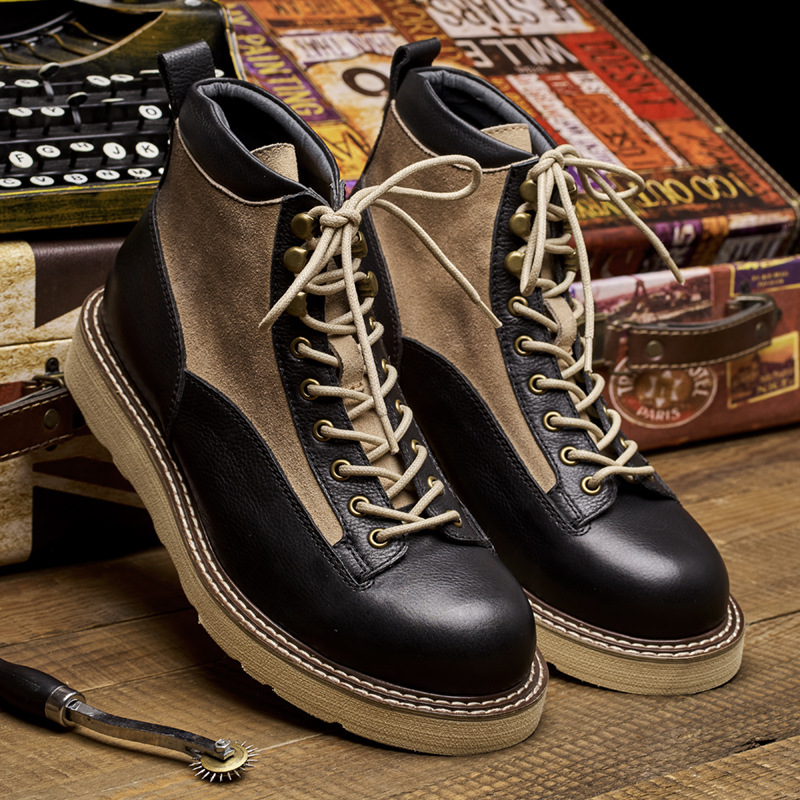 รองเท้าบูทอ็อกซ์ฟอร์ดข้อเท้าสำ - Men Shoes Oxford บทวิจารณ์และราคา