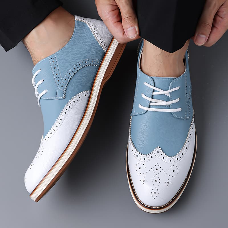 รองเท้าออกซ์ฟอร์ดแบบผูกเชือกสี - Men Shoes Oxford บทวิจารณ์และราคา