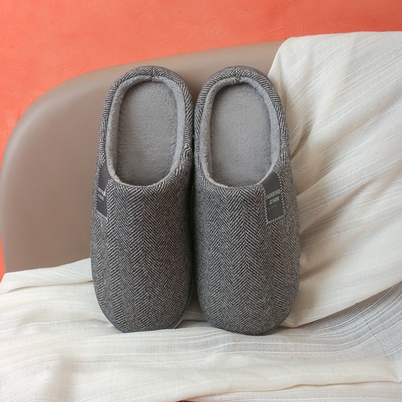รองเท้าแตะบ้านผู้ชายขนปุยฤดูหน - Men'S Shoes Grip บทวิจารณ์และราคา