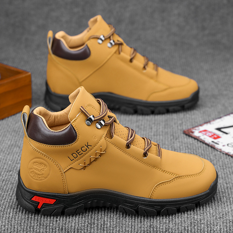 รองเท้าบูทหุ้มข้อสูงไซส์ใหญ่ 4 - Men Shoes Office บทวิจารณ์และราคา