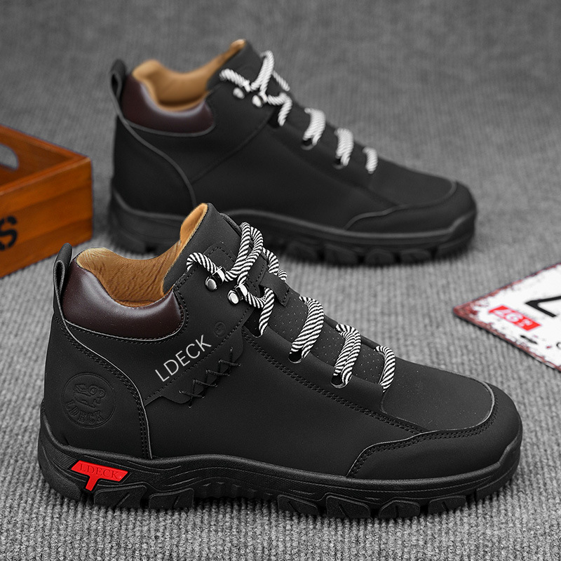 รองเท้าบูทหุ้มข้อสูงไซส์ใหญ่ 4 - Men Shoes Office บทวิจารณ์และราคา