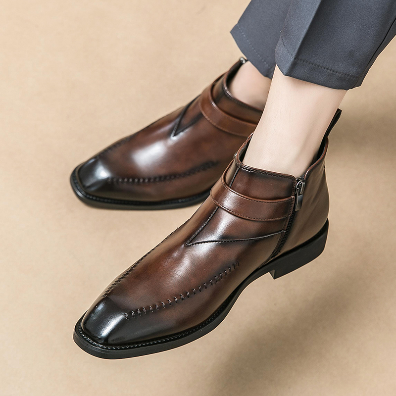 รองเท้าบูทเชลซีแฟชั่น นุ่มสบาย - Men'S Shoes Quality Brands บทวิจารณ์และราคา