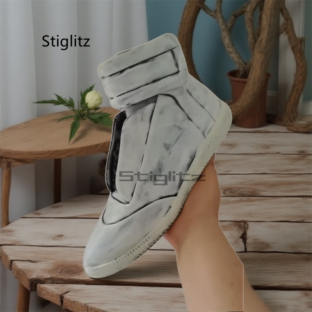 รองเท้าบูทหุ้มข้อสูงสีขาวลายกร - Men'S Shoes Casual Sneakers บทวิจารณ์และราคา