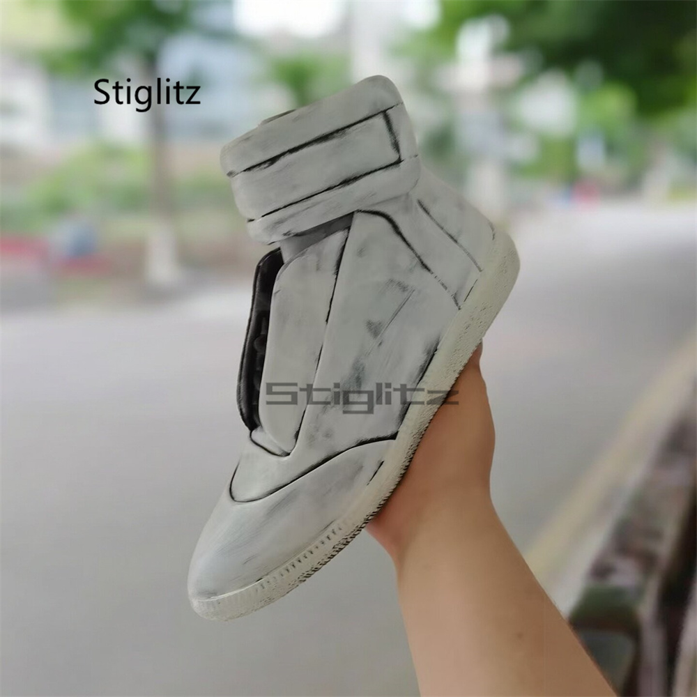 รองเท้าบูทหุ้มข้อสูงสีขาวลายกร - Men'S Shoes Casual Sneakers บทวิจารณ์และราคา