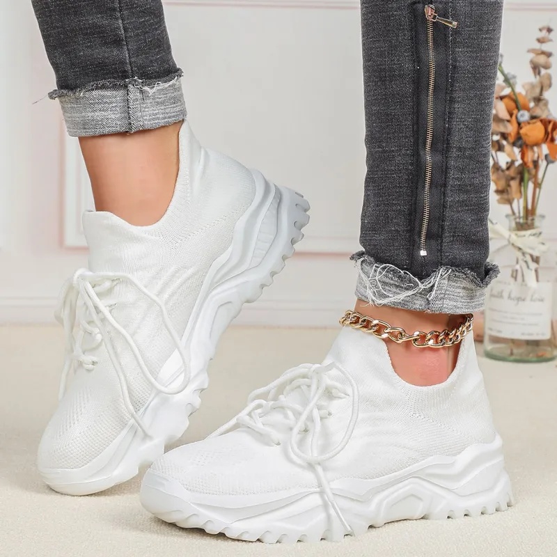 รองเท้าผ้าใบแฟชั่นพื้นหนาสำหรั - Men'S Shoes Casual Sneakers บทวิจารณ์และราคา