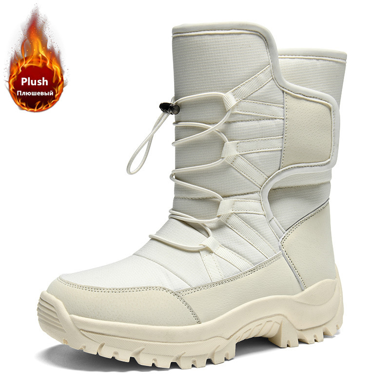 รองเท้าบูทหิมะบุขนหนานุ่มสำหรั - Men Shoes Brand บทวิจารณ์และราคา